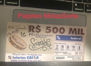 Resultado de hoje da Federal